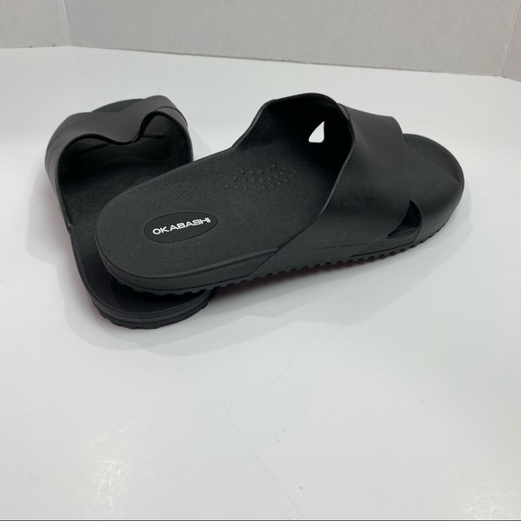 Okabashi Women’s Black Sandals Slides Sz Large New - Picture 6 of 10